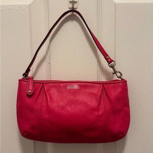 QUICK LIST: Coach Hot Pink Leather Mini Bag/Wristlet